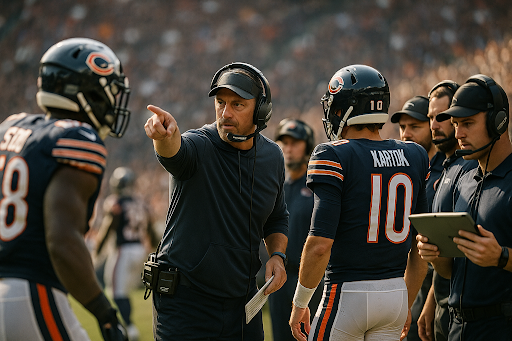 chicago-bears-coaching-players-during-game