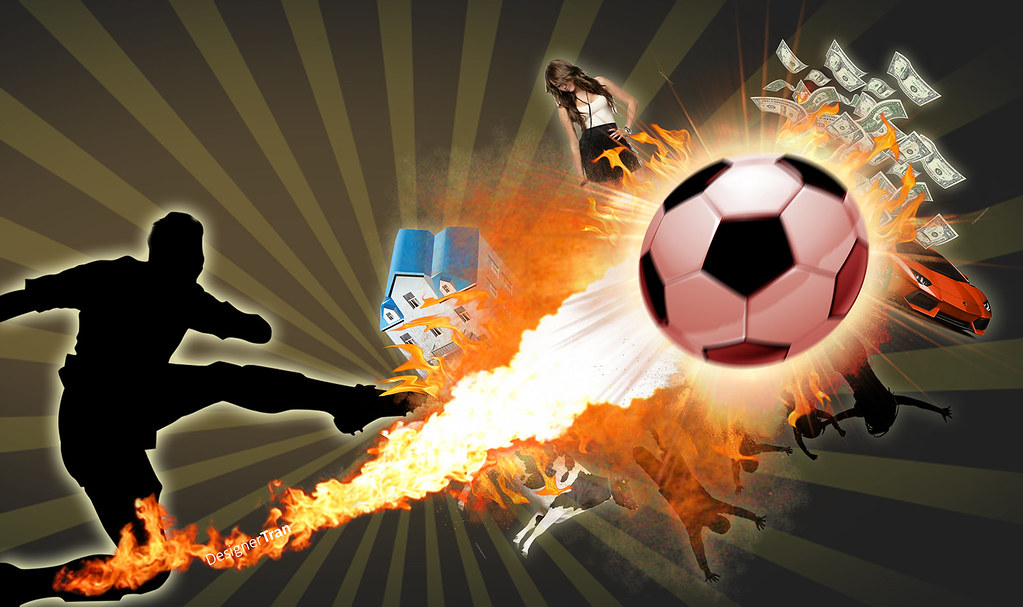 dark-figure-kicking-soccer-ball-destroying-everything-in-its-way