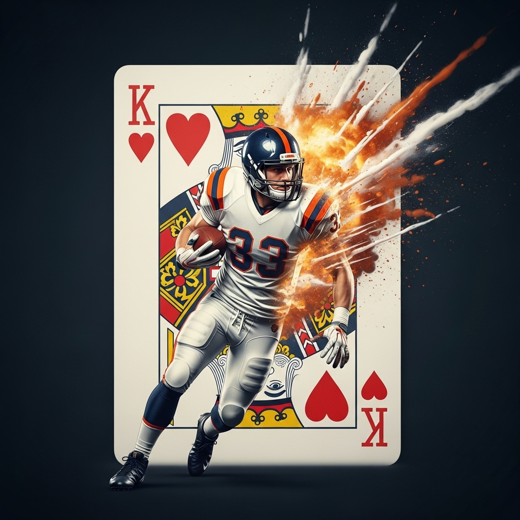Broncos-player-running-with-King-of-Hearts-card-as-background